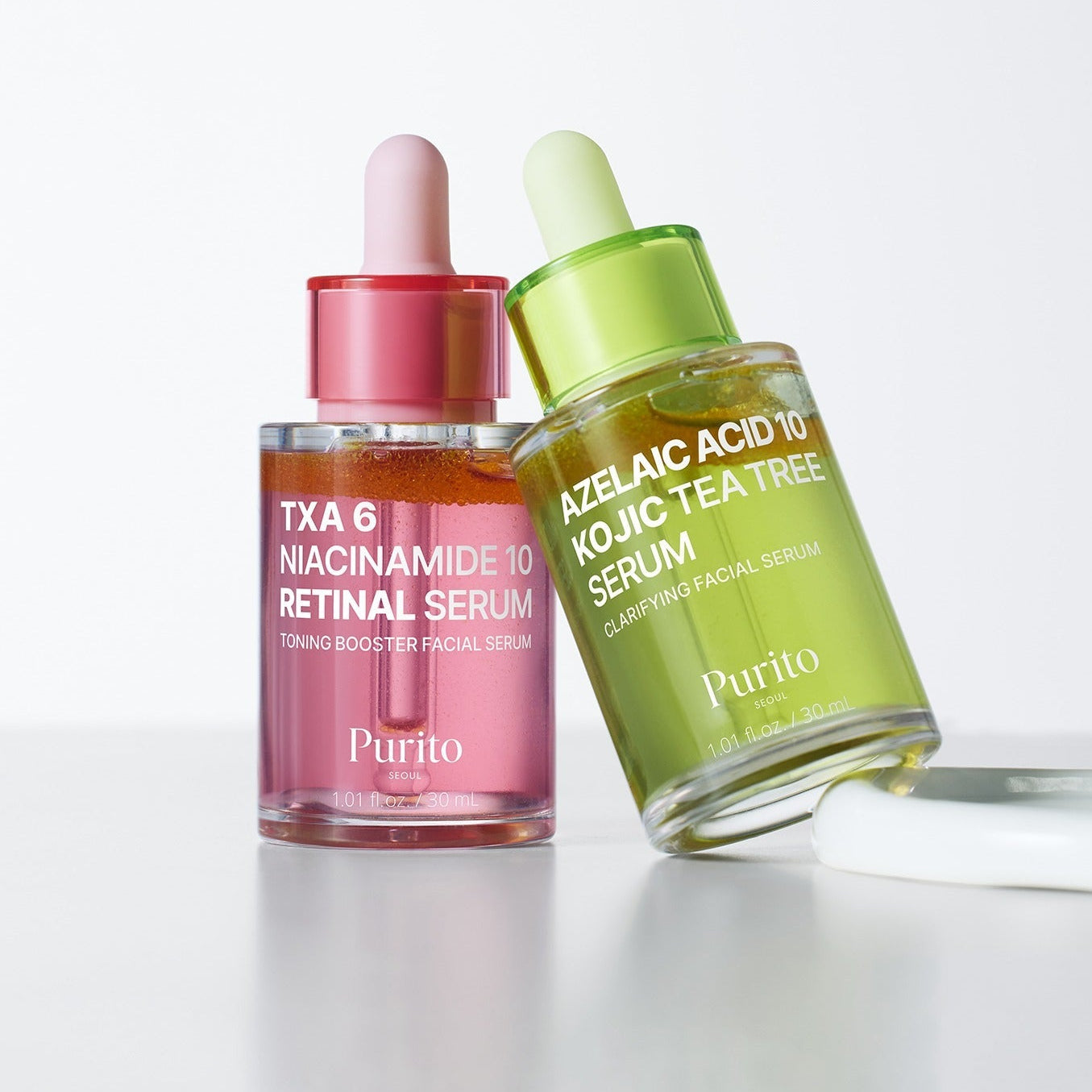PURITO TXA 6 NIACINAMIDE RETINAL SERUM + AZELAIC ACID 10 KOJIC TEA TREE SERUM