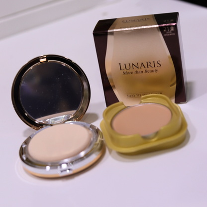 غطاء LUNARIS More Than Beauty Silky Fit Skin Cover (عبوة إعادة تعبئة مجانية) *خافي عيوب الوجه* 9 جرام، قطعة واحدة