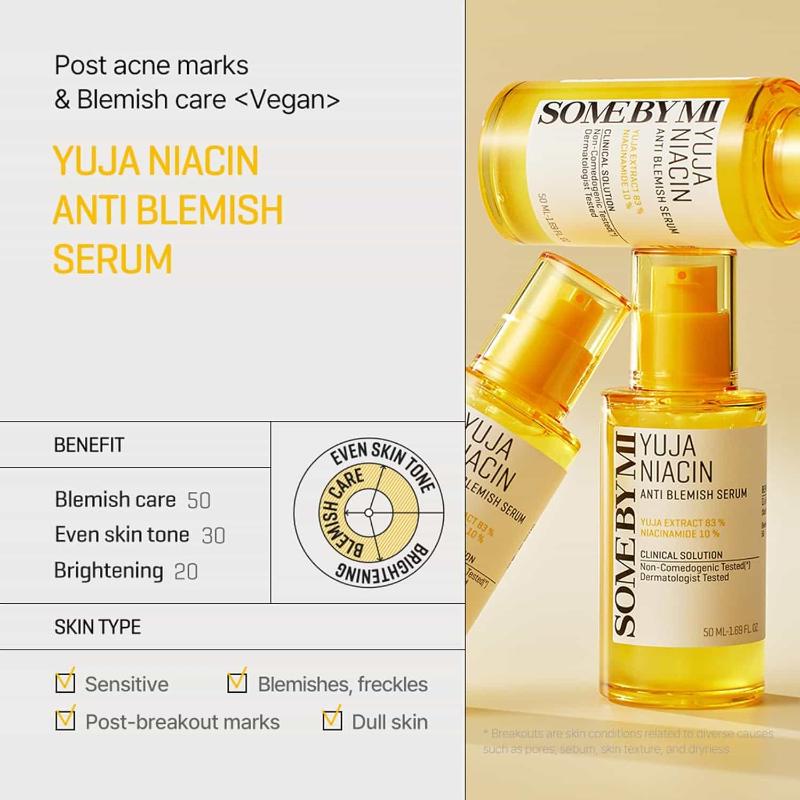 Some By Mi Snail Truecica Miracle Serum and Yuja Niacin Blemish Care Serum *new packaging - Beauty Korea Dubai