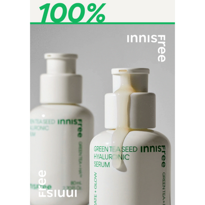 Innisfree Green Tea Seed Hyaluronic Serum (hydration), 80ml *new packaging* - Beauty Korea Dubai