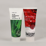 3W Clinic Rose Water Cleansing Foam 100ml, 1pc + LEBELAGE Aloe Cleansing Foam 100ml, 1pc