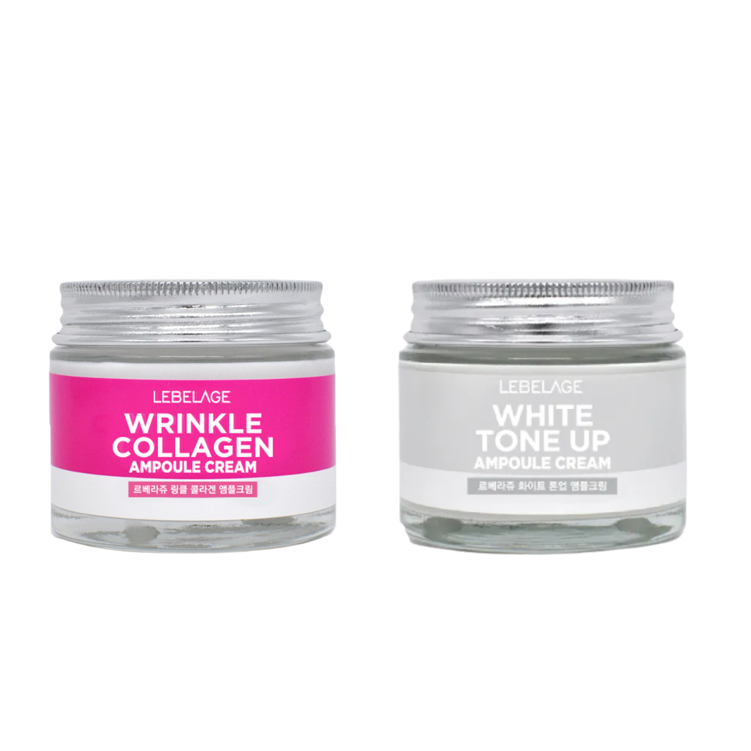 LEBELAGE Glow & Firm Set (Ampoule Cream 70ml, 1pc + Tone Up Ampoule Cream 70ml)