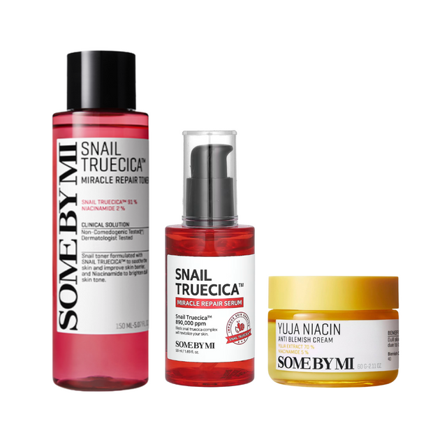 SnaiI Truecica Toner + Truecica Serum + Yuja Niacin Cream Set