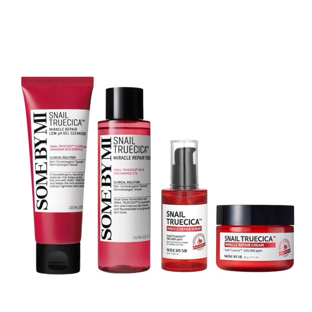 Somebymi SnaiI Truecica FULL ROUTINE SET (Cleanser+toner+serum + cream)