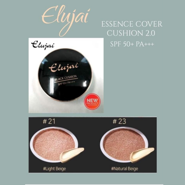 ELUJAI Black Cushion SPF50+ PA++++ 15g, 1pc