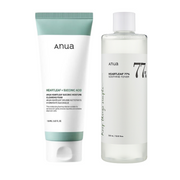 ANUA Heartleaf Quercetinol Pore Deep Cleansing Foam 150ml + Heartleaf 77% Soothing Toner 250ml SET