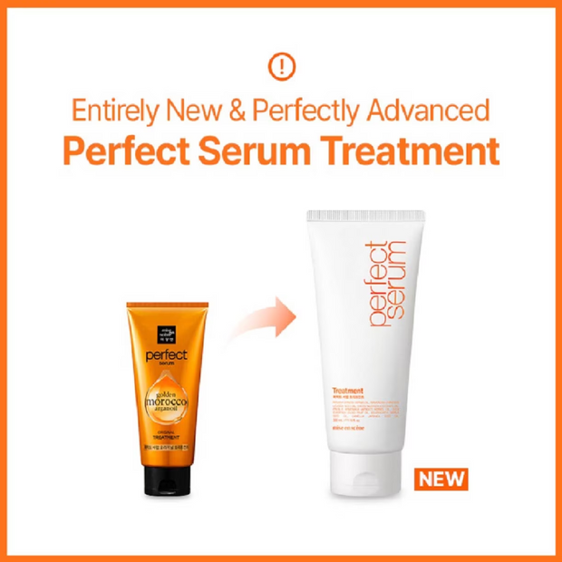 شامبو زيت الأرجان المغربي Mise En Scene Perfect Serum، 680 مل + علاج، 330 مل + زيت، قطعة واحدة *عبوة جديدة