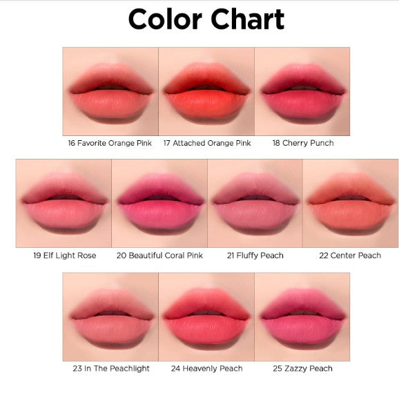 Peripera Ink the Velvet AIRY Liptint (new colors!),1pc