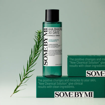 AHA BHA PHA Miracle 30 Days ACNE Foam FULL Set (Cleanser + Toner + Serum + Cream)