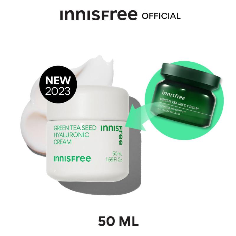 Innisfree Green Tea Seed Hyaluronic Cream, 50ml (hydration) *new packaging - Beauty Korea Dubai