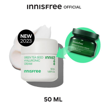Innisfree Green Tea Seed Hyaluronic Cream, 50ml (hydration) *new packaging - Beauty Korea Dubai