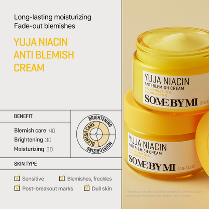 Some By Mi Yuja Niacin BRIGHTENING Blemish Cream, 60g *new packaging - Beauty Korea Dubai