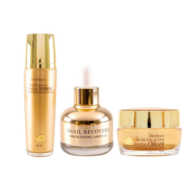 SnaiI Galac-Tox Revital Trio Set (Toner + Ampoule + Cream)