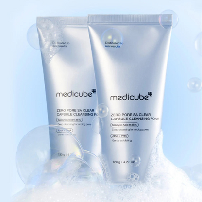 MEDICUBE Zero Pore SA Clear Capsule Cleansing Foam 120g