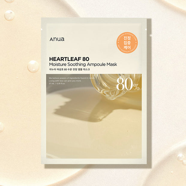 ANUA Heatleaf 80 Moisture Soothing Ampoule Mask 27ml, 1pc
