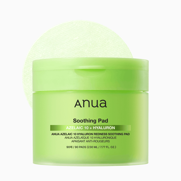ANUA Azelaic 10 Hyaluron Redness Soothing Pad (90 Pads x 230ml)