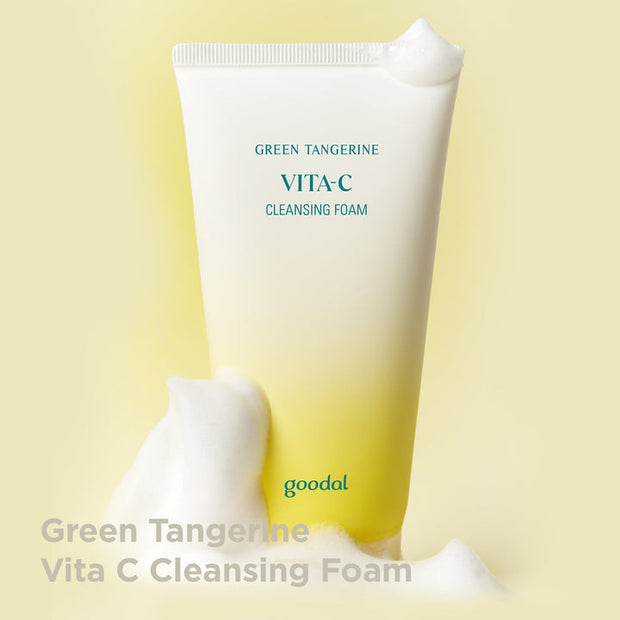 GOODAL Green Tangerine VITA-C Cleansing Foam 150ml + Green Tangerine Vitamin C Cream 50ml SET