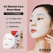 COSRX AC Collection Blemish Care Sheet Mask [Tea tree & Centella-Rx] 1pc