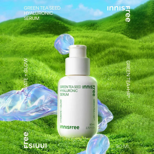 Innisfree Green Tea Seed Hyaluronic Serum (hydration), 80ml *new packaging* - Beauty Korea Dubai