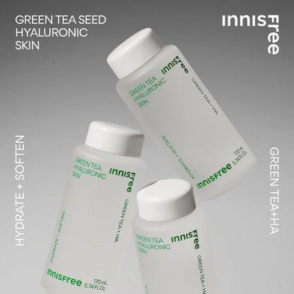 Innisfree Green Tea Hyaluronic Skincare Set (4-Step Routine)