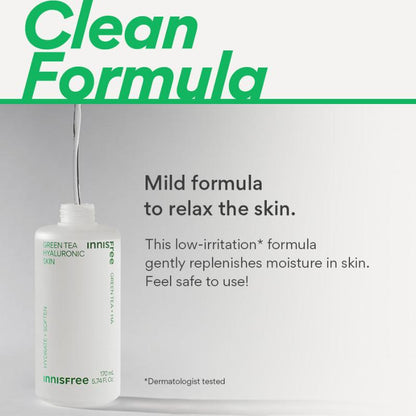 Innisfree Green Tea Hyaluronic Seed Skin, 170ml (Hydration) *new packaging - Beauty Korea Dubai