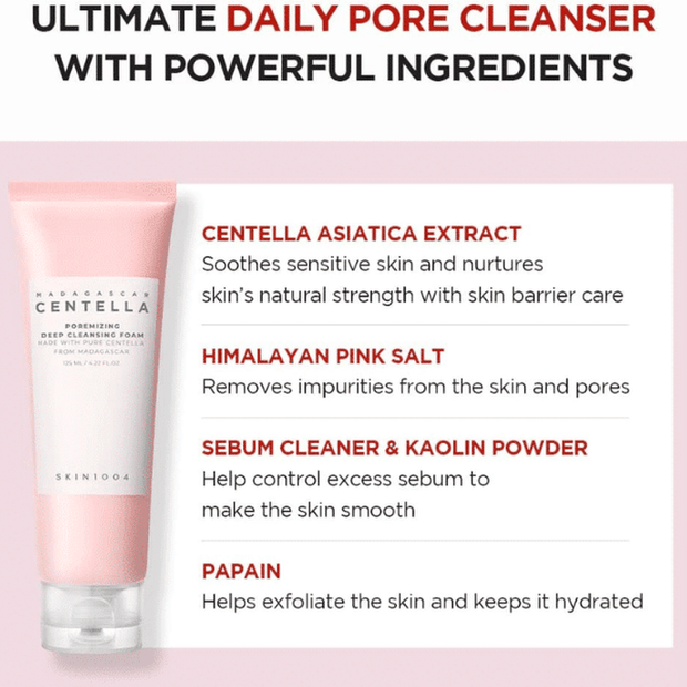 SKIN1004 Madagascar Centella Poremizing Deep Cleansing Foam 125ml