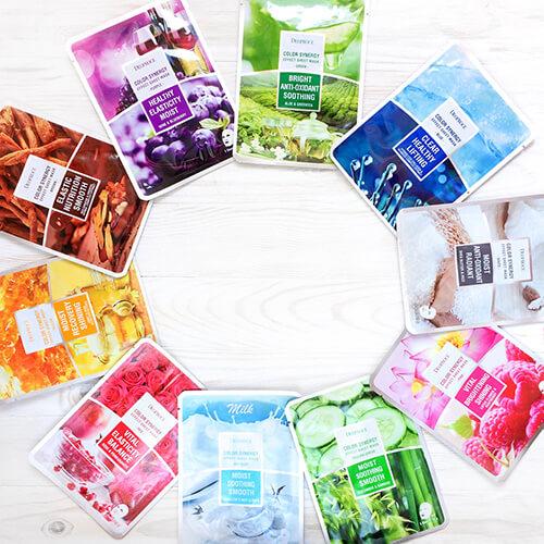 DEOPROCE Color Synergy Mask SKYBLUE: Milk and Swallow's Nest,1pc - Beauty Korea Dubai