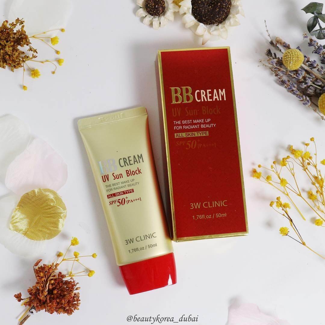 3w clinic bb cream uv sun block product showcase