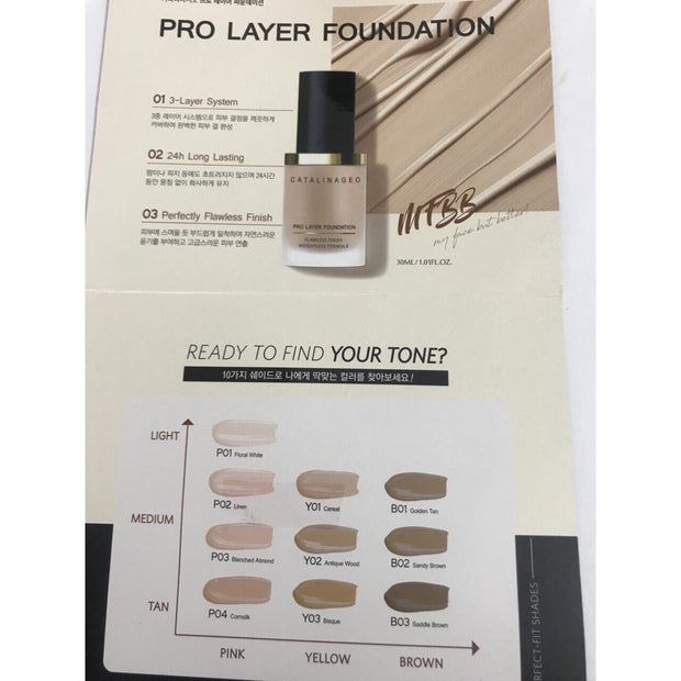 Catalina Geo Pro Layer Foundation,30g (flawless finish, weightless feel)