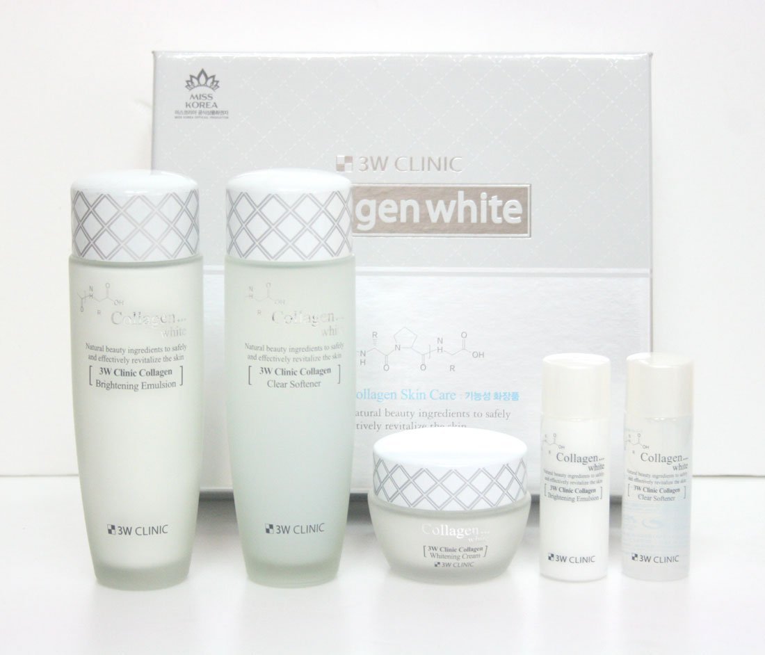 3W CLINIC Collagen Whitening Skincare Set - Beauty Korea Dubai