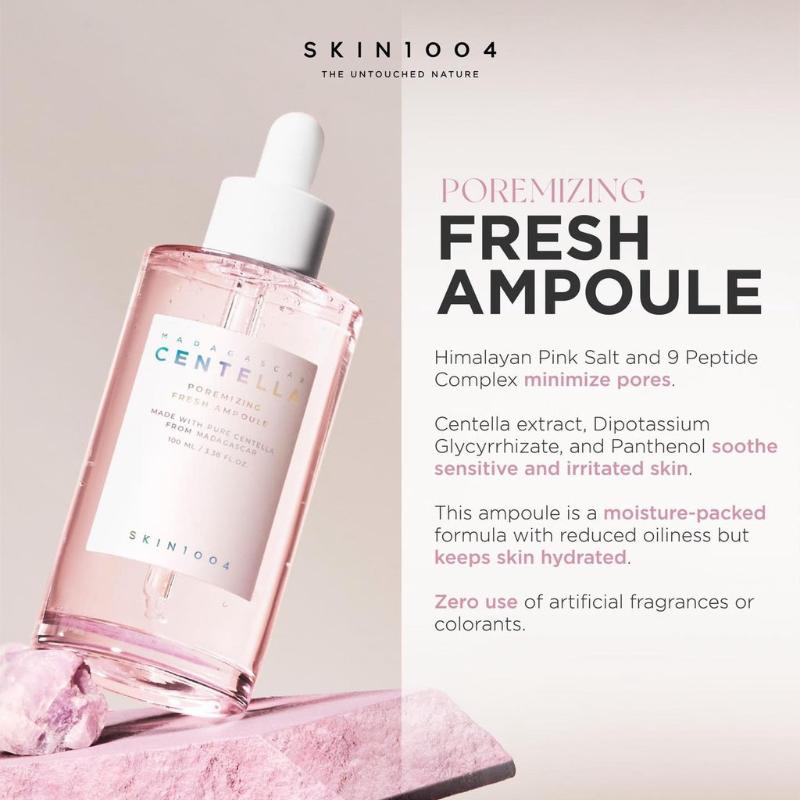 أمبولة SKIN1004 Madagascar Centella Poremizing Fresh بحجم 100 مل، قطعة واحدة