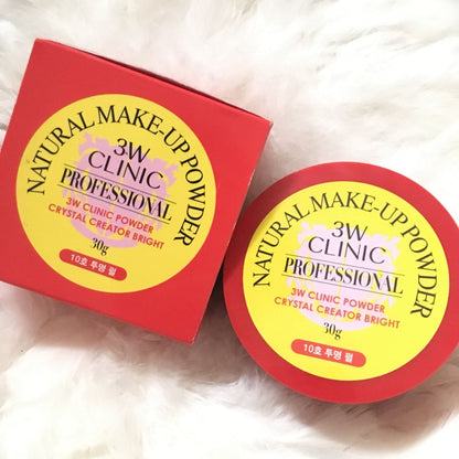 3W CLINIC Natural Make-up Powder,1pc - Beauty Korea Dubai
