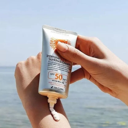 3W CLINIC Intensive UV Sunblock Cream - Beauty Korea Dubai