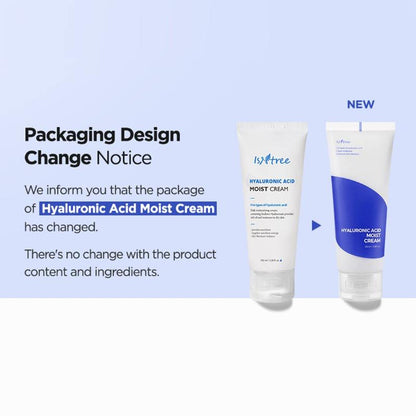 ISNTREE Hyaluronic Acid Moist Cream 100ml, 1pc - Beauty Korea Dubai