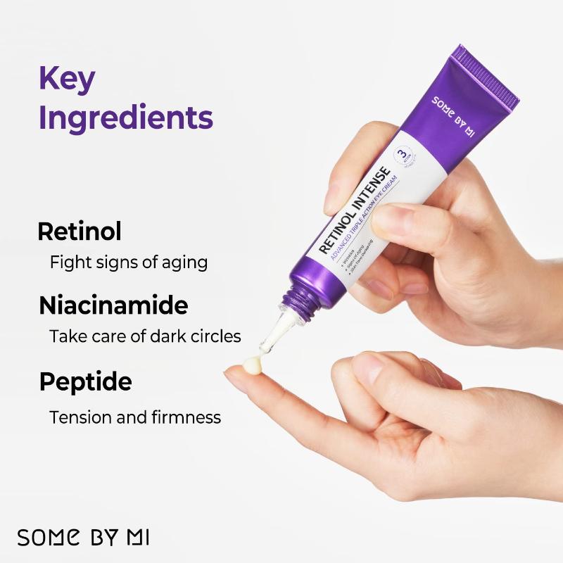 كريم العين الثلاثي المفعول من Some By Mi Retinol Intense Advanced، 30 مل، قطعة واحدة *عبوة جديدة