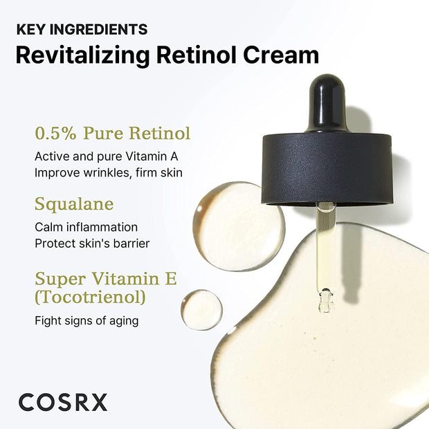 COSRX The Retinol 0.5 OIL Super Vitamin E + Squalane 20ml, 1pc