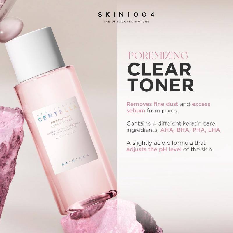 تونر SKIN1004 Madagascar Centella Poremizing Clear Toner 210 مل، قطعة واحدة