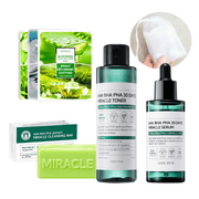 [BigSale] Miracle Soap + Miracle Toner + Miracle Serum (Free 3 Face Masks + Free Bubble Foam Net)
