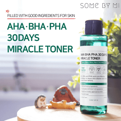 Some By Mi AHA BHA PHA Miracle Toner and Serum SET - Beauty Korea Dubai