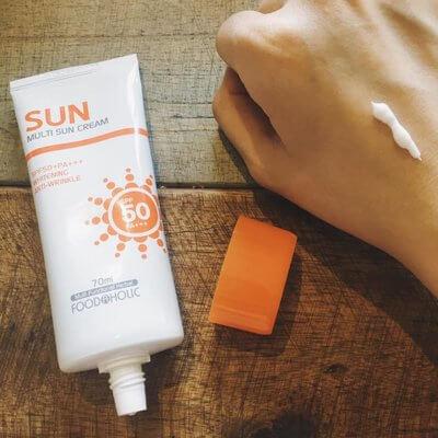 FoodAHolic Multi SUN Cream SPF50+ PA+++ ( Brightening & Anti-wrinkle ), 70ml - Beauty Korea Dubai