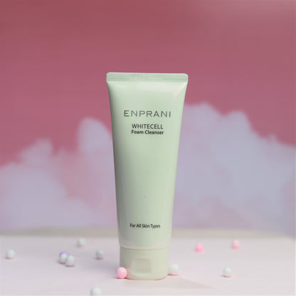 ENPRANI WhiteCell Foam Cleanser,100ml - Beauty Korea Dubai