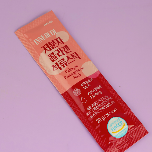 Innercol Collagen Pomegranate Jelly Stick -1,000 mg Low Molecular Collagen -20pcs - Beauty Korea Dubai