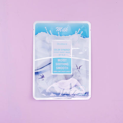 DEOPROCE Color Synergy Mask SKYBLUE: Milk and Swallow's Nest,1pc - Beauty Korea Dubai