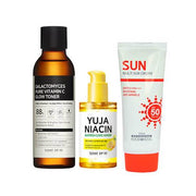 Тоник Somebymi Galactomyces + ниациновая сыворотка Yuja + набор для защиты от солнца FoodaHolic Multi Sun Care SET