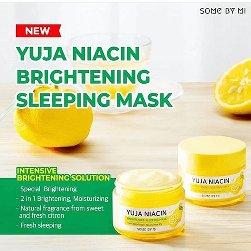 Somebymi Yuja Niacin Blemish Care Serum и Yuja Niacin Brightening Sleeping Pack SET