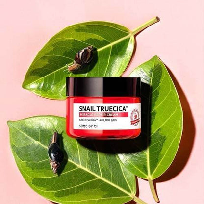 Some By Mi Snail Truecica Miracle Repair CREAM, 60g (Skin Repair, Hydrating) - Beauty Korea Dubai
