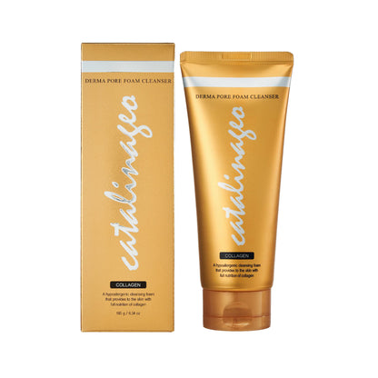 Catalina Geo Derma Pore Foam Cleanser - COLLAGEN, 180g (anti-aging and firming) - 1pc - Beauty Korea Dubai