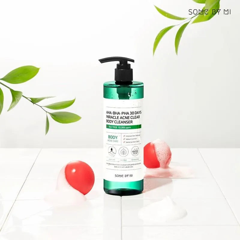 Some By Mi AHA BHA PHA Miracle Acne BODY Cleanser, 400g - Beauty Korea Dubai