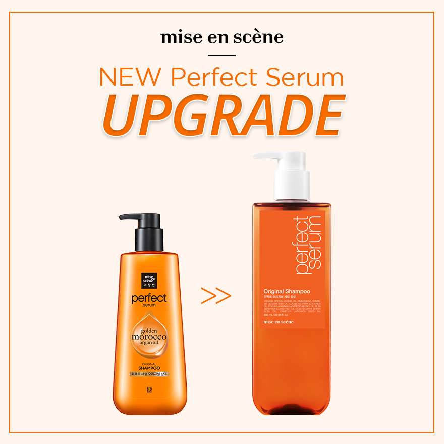 Mise En Scene Perfect Serum Morroco Argan oil Shampoo, 680ml *new packaging - Beauty Korea Dubai