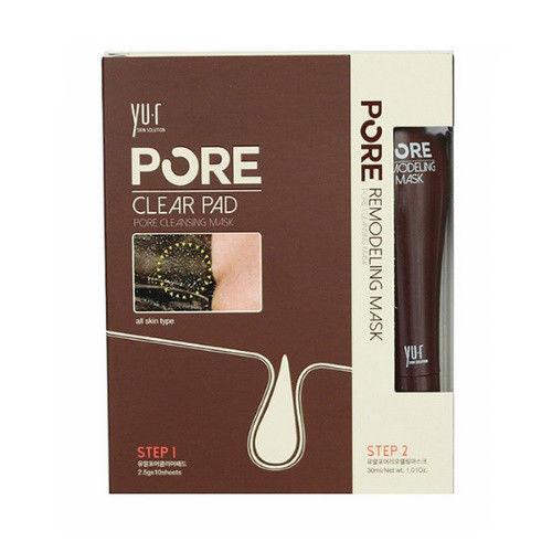YU.R Pore Remodeling Cleansing Mask & Clear Pad Blackhead Removal 30ml (10 Pad)